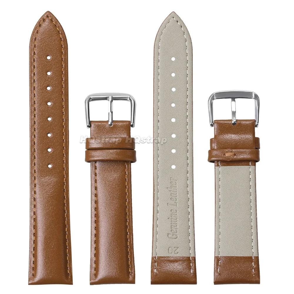 Leather Strap 12mm 13mm 14mm 15mm 16mm 17mm 18mm 19mm 20mm 21mm 22mm 23mm 24mm Soft Watchband for Men Women Universal Bracelet