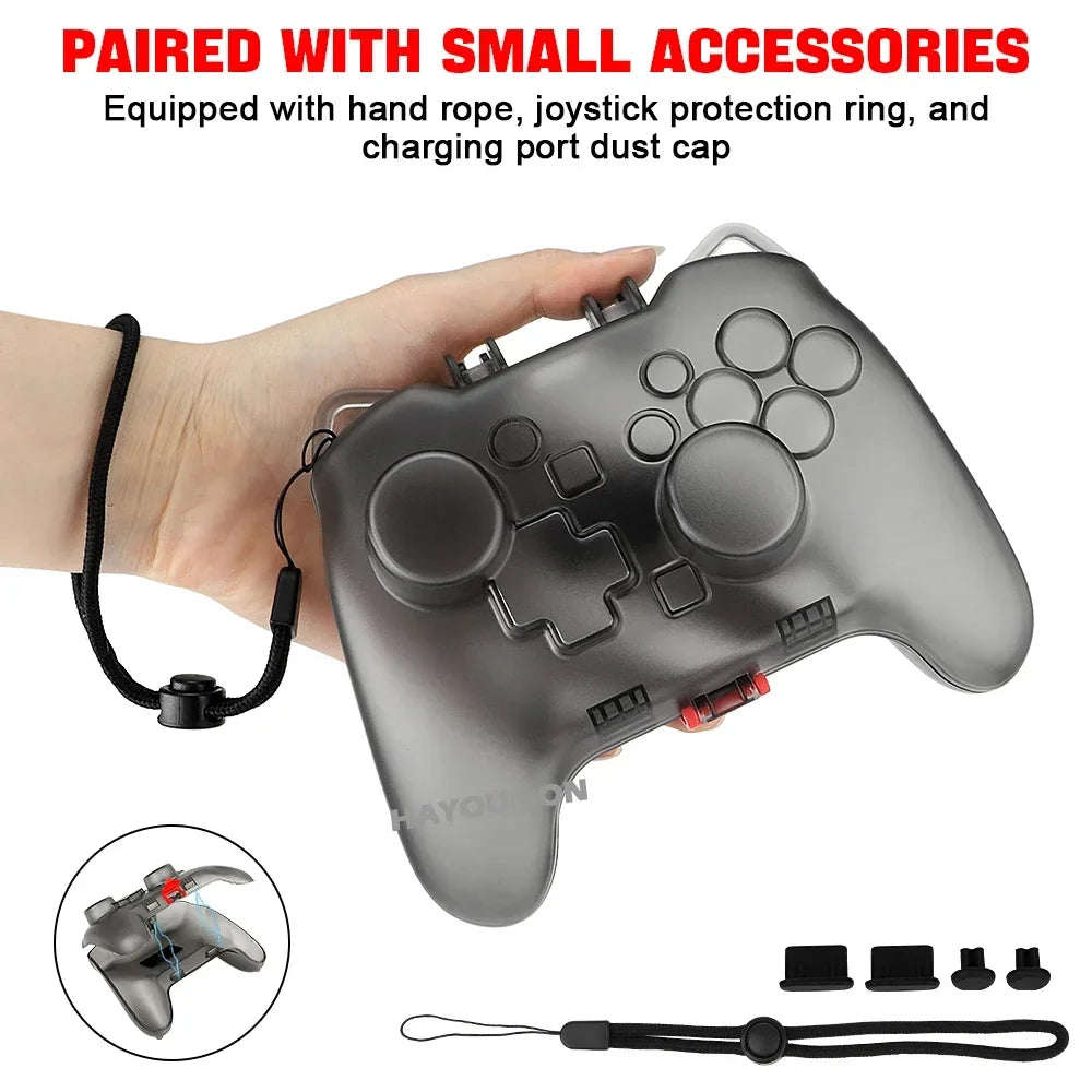 For Switch 2 Scratch & Shock Protection Transparent Protective Case For Switch 2 Pro Controller Hard Protector Cover Accessories