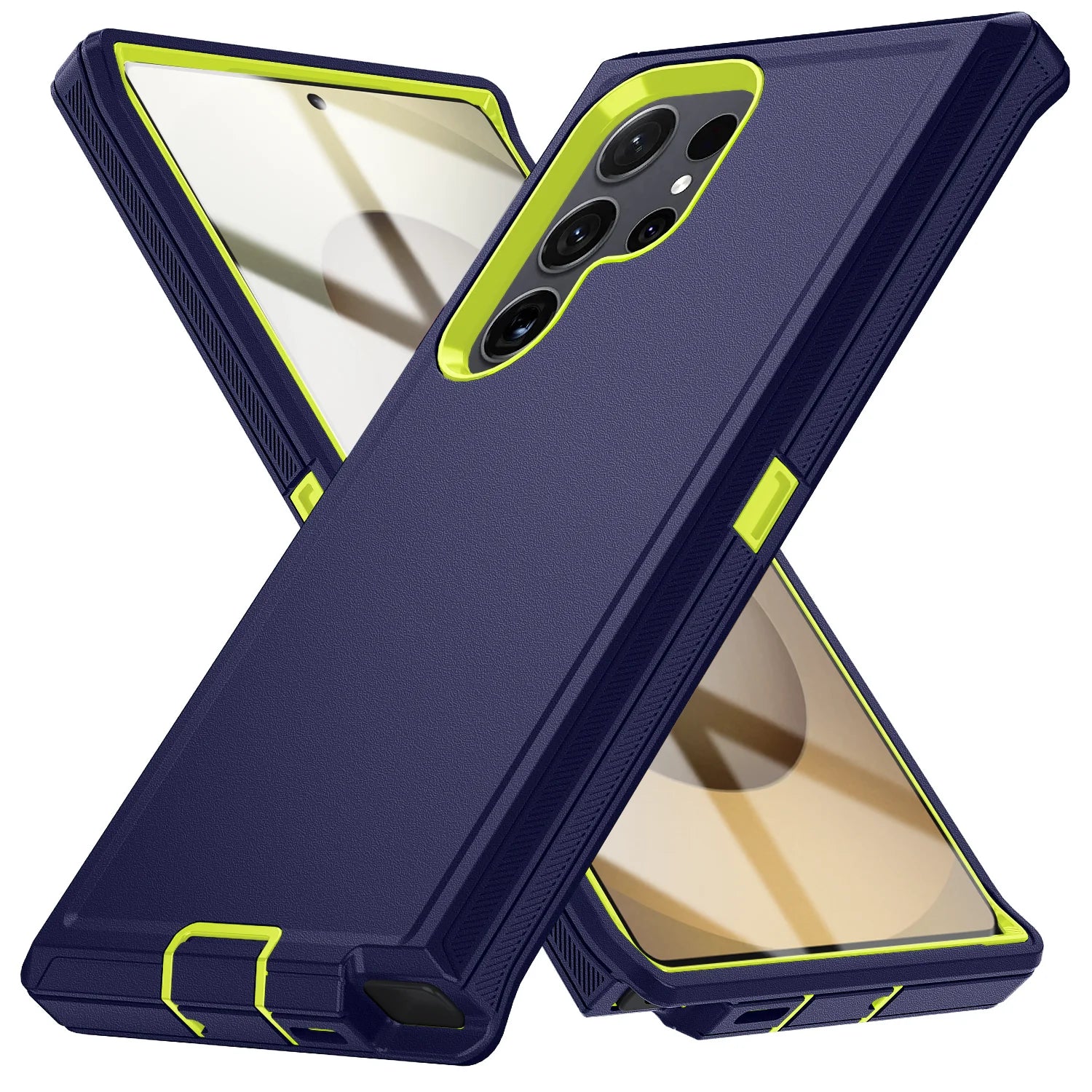 Military Armor Shockproof Phone Cases For Samsung S26 Ultra S24 Plus S23 FE S22 S21 S20 S25 Ultra Hard PC+TPU Bracket Back Cover