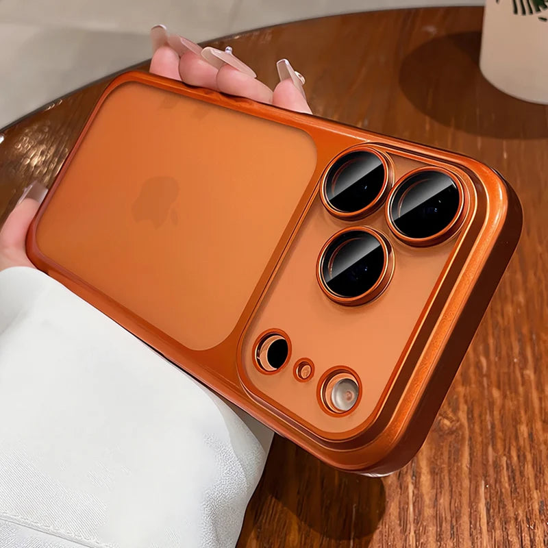Luxury Soft Matte Phone Case For iPhone 17 16 15 14 13 12 11 Pro Max Air Plus Electroplated Silicone Bumper Back Cases Cover