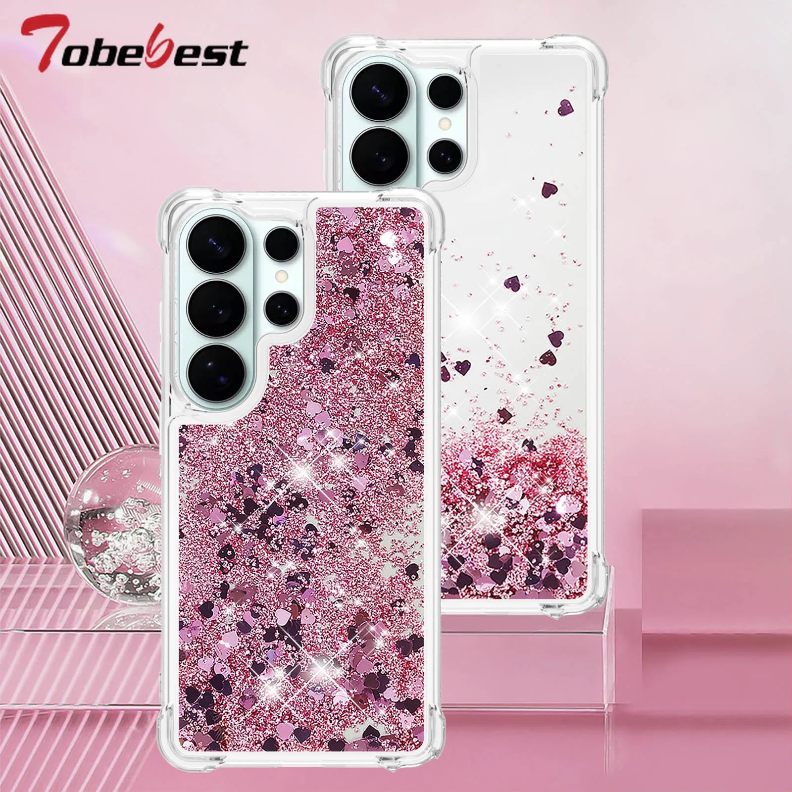 Clear Shockproof Bling Glitter Liquid Quicksand Case For Samsung Galaxy S26 S25 Edge S24 S23 S22 S21 S20 Ultra Plus FE Cover