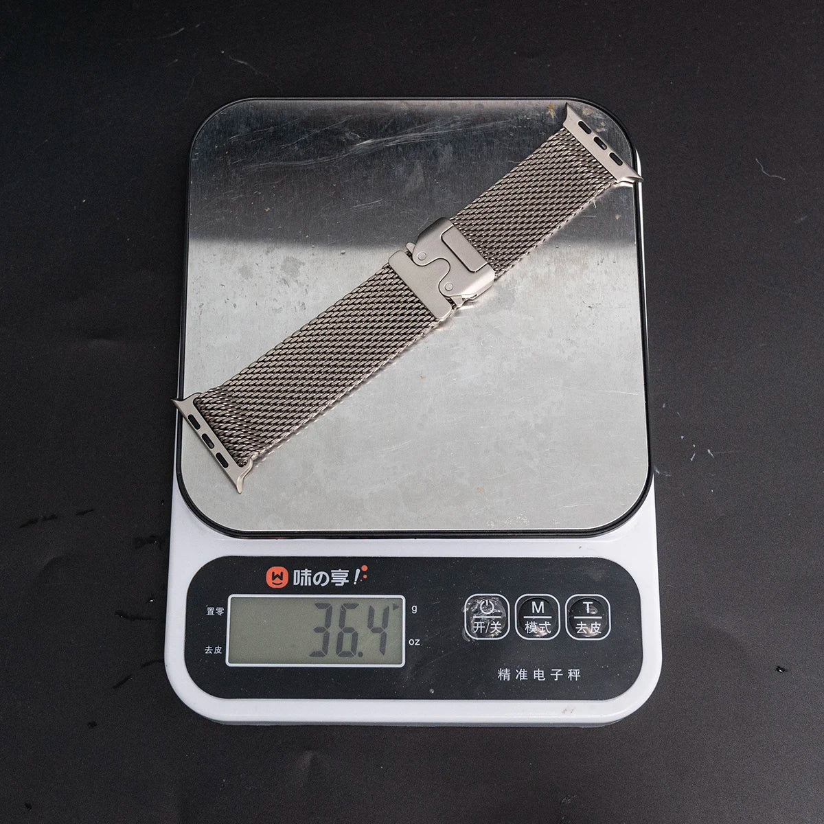 Titanium Band for Apple Watch Ultra 4/3/2 49mm iWatch Series 12 11 10 9 8 Natural Titanium Milanese Loop Strap Parachute Buckle
