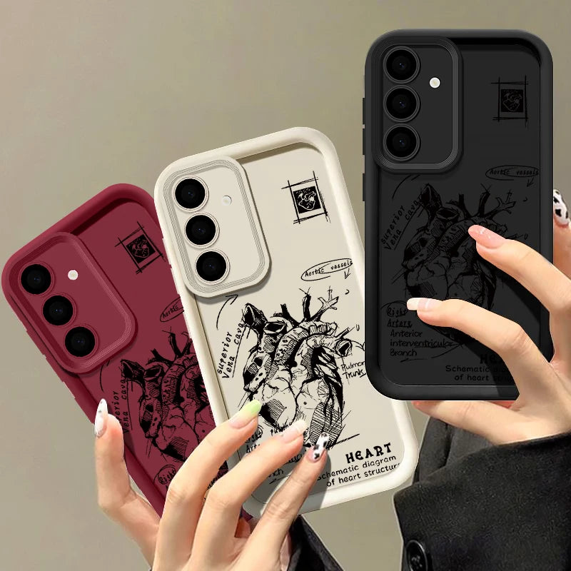 Soft TPU Case For Samsung Galaxy S26 S25 S22 S23 Ultra S24 FE A57 A56 A36 A55 A16 A17 A15 A37 5G Creative Pattern Phone Cover