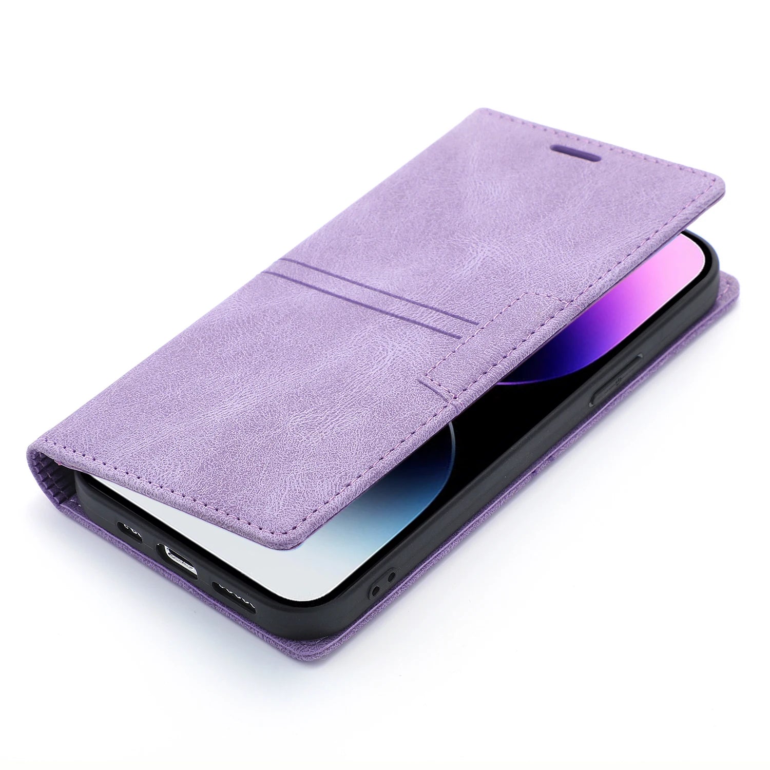 Leather Flip Wallet Case for for iPhone 17 16 15 14 Pro Max 13 11 12 XS Max XR 16E 8 7 Plus SE Magnetic Cards Holder Phone Cover
