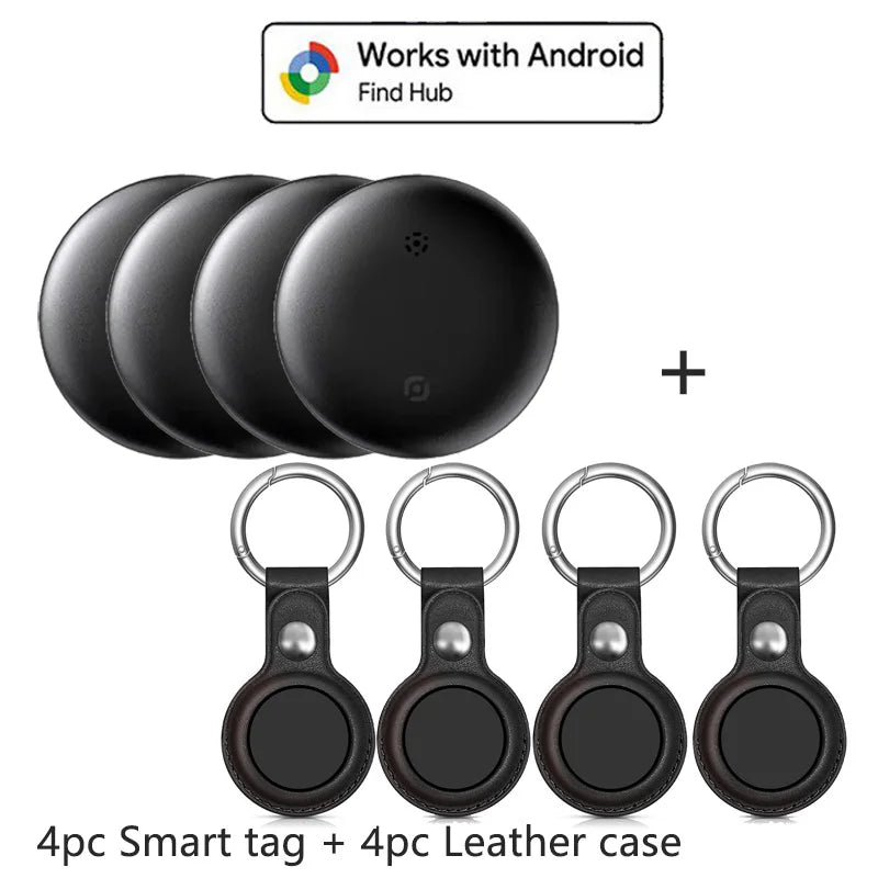 1-4Pcs Anti-Lost Tag Google Find My GPS Tracker Android Finder Compatible with Google Find Hub (Android Only) Key Wallet Finder