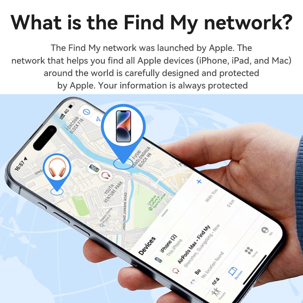 E94 Airtag GPS Intelligent Positioning Pet Key Tracker Smart Anti-lost Device with Case Tracking Find My Elderly Kids For iPhone