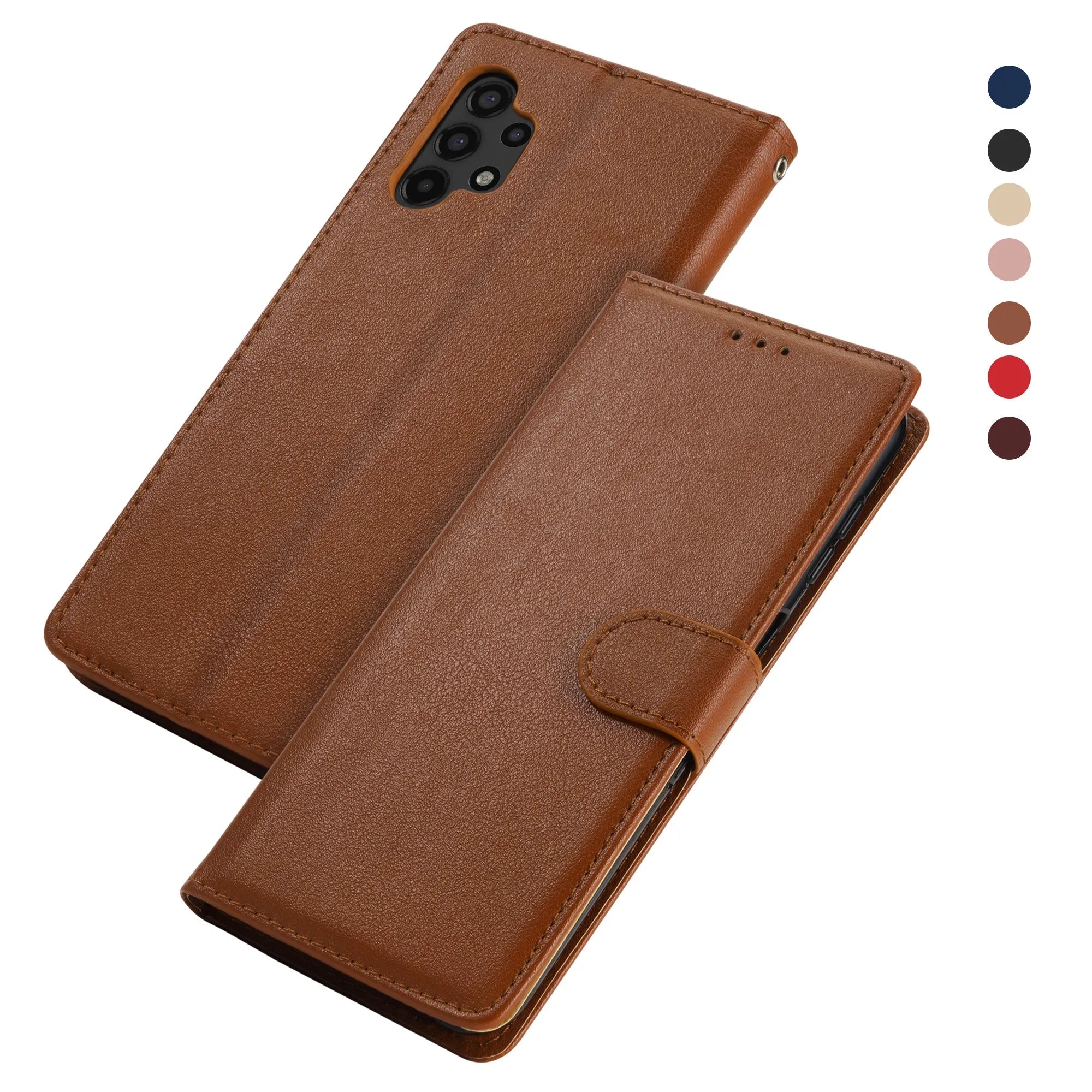 Leather Case For Samsung Galaxy S24 S23 S22 S21 S30 S20 FE S10 S10e S9 S8 Plus S7 Edge Funda Flip Wallet Cover Book Case
