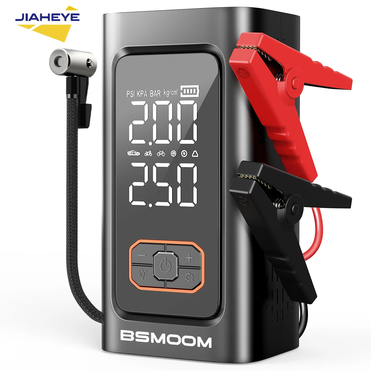 1500A peak Car Jump Starter 26800mAh Power Bank Portable Air Compressor 12V Starting Device for Car Battery Emergency Starter