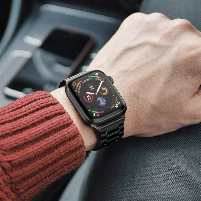 Stainless Steel Straps for Apple Watch Ultra 3/2/1 49mm 45mm 44mm 42mm-40mm-41mm-46mm Metal band series 11 10 9 8 7 6 5 4 3 se3