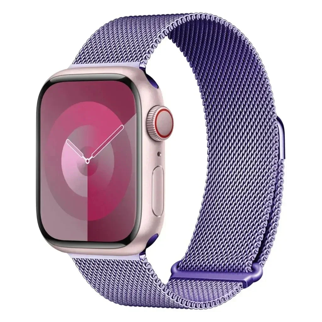 Milanese Loop Strap for Apple Watch Band 46mm 45mm 44mm 40mm 41mm Pride Bracelet iwatch Series 12/11/10/9 8 7 SE3/Ultra 3 4 49mm