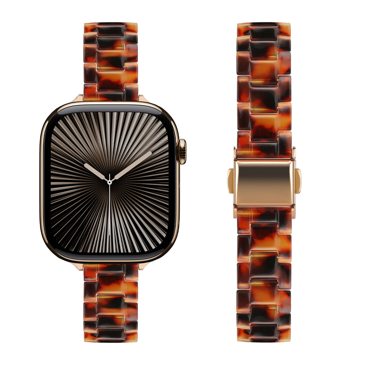 Slim Straps For Apple Watch band 40mm 41mm 44mm 45mm 49mm 46mm 42mm correa Resin Bracelet iwatch Series 10 9 8 7 6 3 SE ultra 2