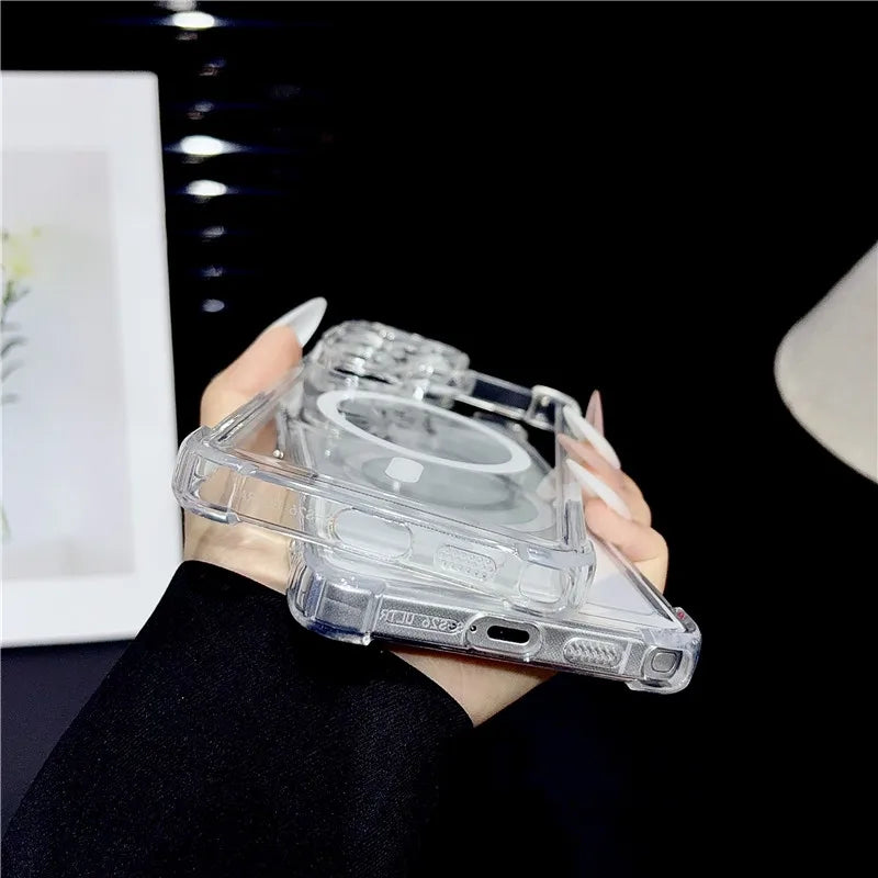 For Magsafe Magnetic Charge Phone Case for Samsung Galaxy S26 S25 S24 S23 S21 S20 FE S22 Note 20 Ultra 10 Plus A55 A56 A57 Cover