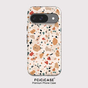 Fcicicase 2 in 1 Dual Layer Phone Case For Google Pixel 10 9 Pro XL 8A 8 9 10 Pro 10A 7A Marble Pattern Shockproof Hoesje