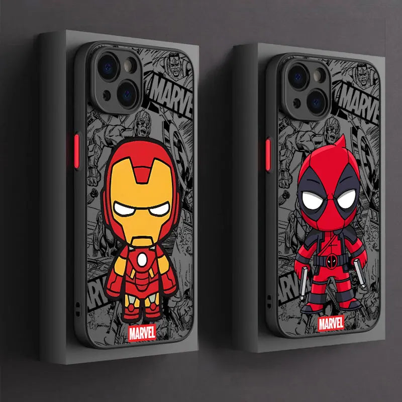 Hot Cool IronS-manS DeadpoolS Phone Case For Samsung Galaxy S25 S24 S23 S22 S21 S20 S10 FE Note20 Plus Ultra Lite 5G Back Cover