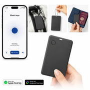 Ultra Thin Wallet Tracker Card, Works with Apple Find My & Android, Bluetooth Anti-Lost Item Locator for Luggage Passport Bag