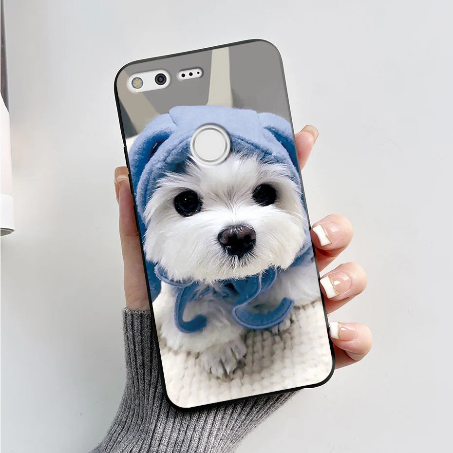 For Google Pixel XL Phone Case Cute Cartoon Soft Silicone Protect Cover Coque For Google Pixel 1 XL Pixel1 1XL Bumper Case Funda