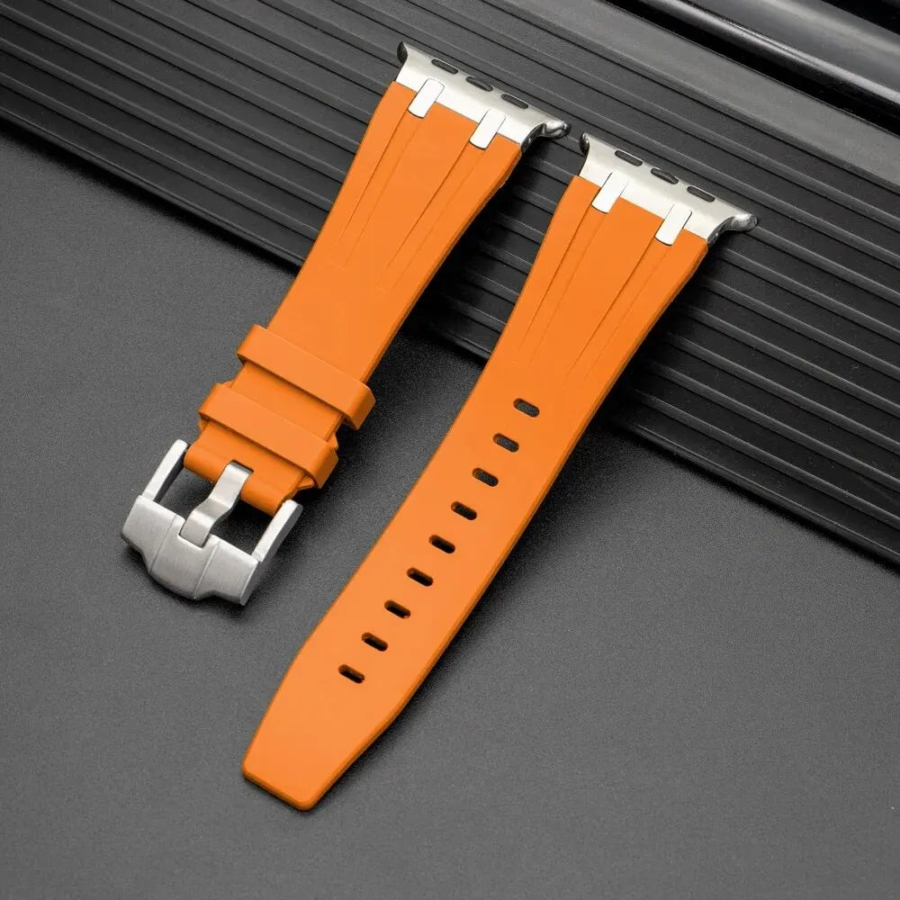 Silicone For Apple Watch Ultra 49mm Sports Rubber Strap For iWatch 8 7 6 5 4 SE 42mm 44mm 45mm 41mm 40mm 38mm Bracelet