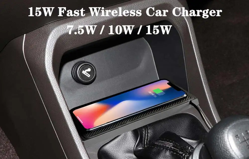 Car Wireless Charger Silicone Non Slip Pad for iPhone 15 14 13 12 Samsung Car Wireless Phone Chargers Fast Charging Station