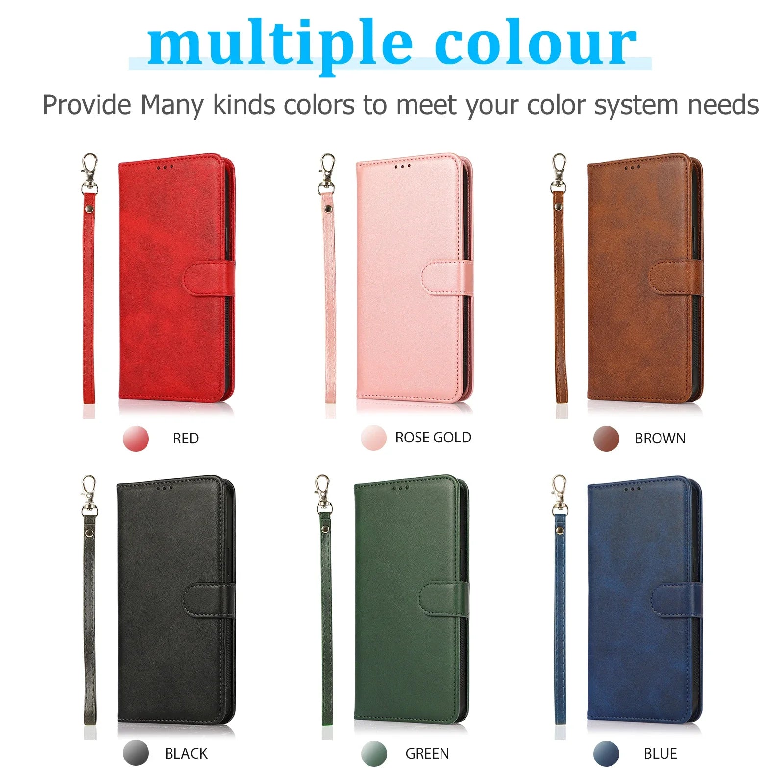 2 in 1 Magnetic Flip Leather Wallet Case for iPhone 16 Pro Max 14 15 Plus 13 12 11 17 Air SE 2022 Card Slot Detachable Cover