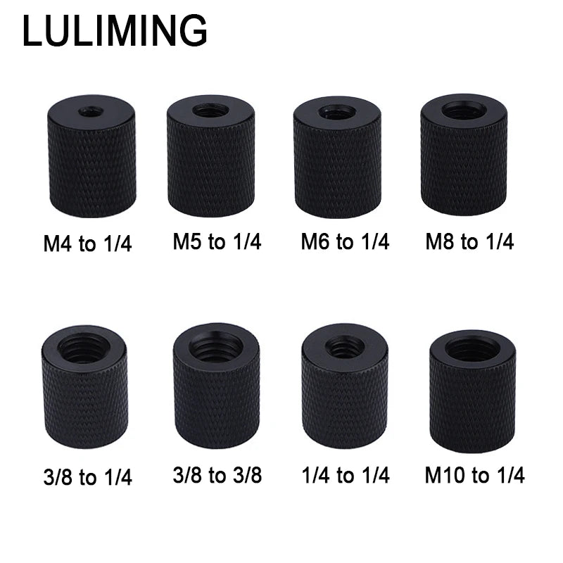 1/4 Female to Female 1/4 3/8 M4 M5 M6 M8 M10 Camera Screw Tripod Ball Head Conversion Screw for Camera Photo Studio Accessories
