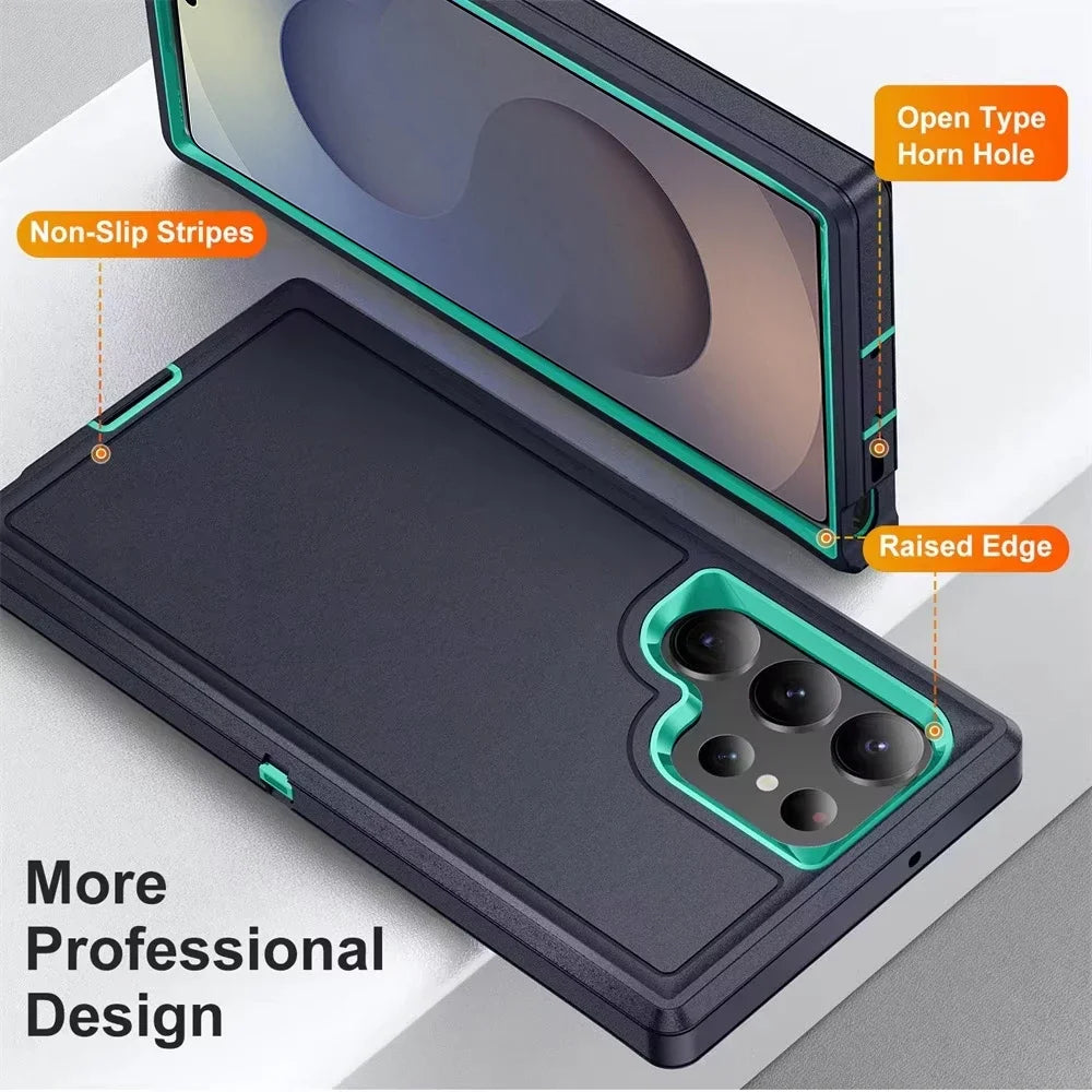 Otter Case Box Defender Armor Case Samsung Galaxy for S25 S24 S23 S22 S21 S20 FE Ultra Plus Military Shockproof Protect Cover