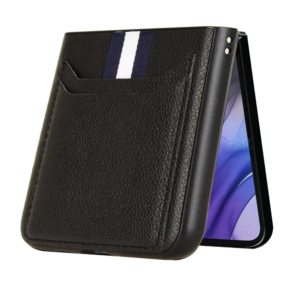PU Leather Case for Motorola Moto Razr 70 60 50 40 Ultra Razr+ Plus 2026 2025 2024 Card Holder Lightweight Protective Cover