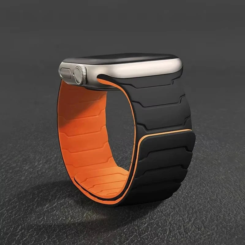 Silicone Magnetic Strap for Apple Watch Bands Ultra 4 3 2 49mm 40mm 44mm 41mm 46mm 45mm 42mm Correa iWatch Series 12 10 11 SE3