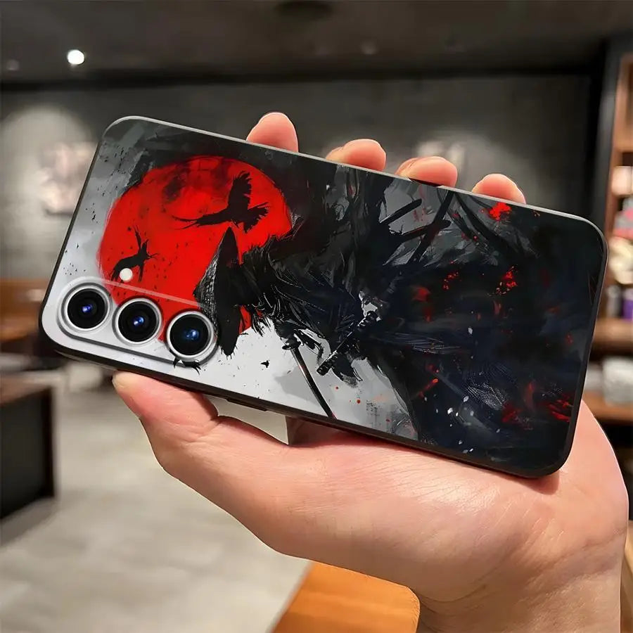 Japanese Katana Funda Phone Cover Case for Samsung Galaxy S26 S25 S21 FE S26 S20 Ultra Note 20 8 9 10 S24 Plus S10 S9 S23