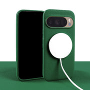 For Magsafe Magnetic Lychee Genuine Leather Case For Google Pixel 10 Pro XL Pixel10 9A 8A 7A Pixel 7 8 9 Pro XL Phone Back Cover