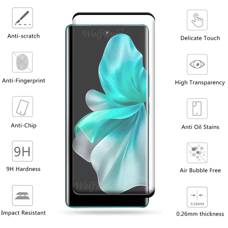 1/2/3/4 PCS For Moto Edge 50 Ultra Glass Motorola Edge 50 Ultra Glass 9H Full Cover Curved Screen Protector Moto Edge 50 Ultra