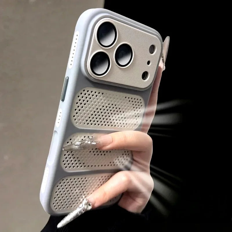 Heat Dissipation Magnetic Phone Case For iPhone 17 Pro Max Air 13 12 14 15 16 Plus For Magsafe Original Camera Protection Cover