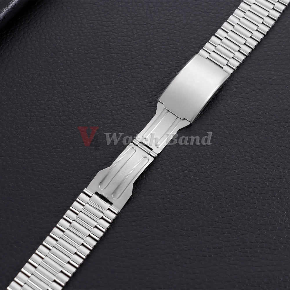 Universal Metal Watchstrap 18mm 20mm 22mm Business Wrist Strap for Smartwatch Stainless Steel Band Men Women Watch Accessoriess