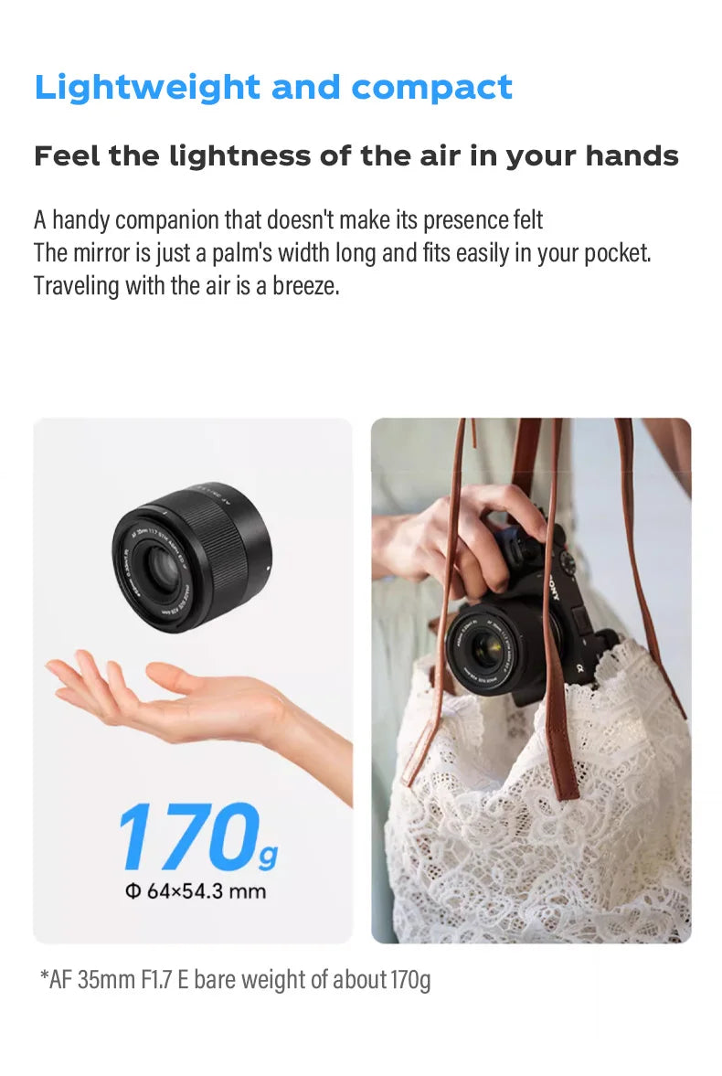 Viltrox 35mm F1.7 APS-C Prime Lens for Fuji XM5 X-T5 X-T30 II Nikon Z Mount ZFC Z50 Z7II Sony ZVE10 II A7IV Mirrorless Cameras