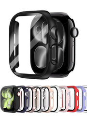 Cover For Apple Watch Case 12 11 10 46mm 42mm Accessories Screen Protector Tempered Glass PC Bumper iWatch Series 11 Protective