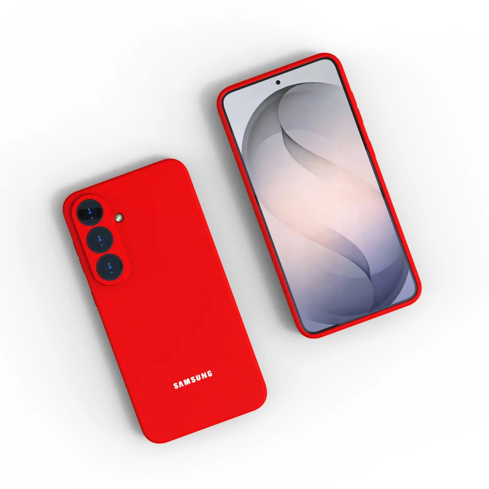 For Samsung Galaxy S26 S25 S24 S23 S22 Plus S26 Ultra S25 FE EDGE Case Soft Liquid Silicone Shockproof Phone Back Cover