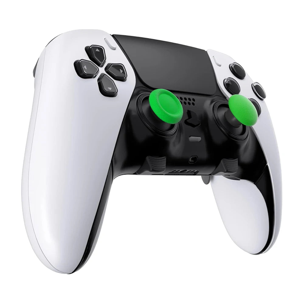 Replacement Thumbsticks Joysticks Cap For PS5 Edge Dualsense Controller and 4 Paddles Green Color