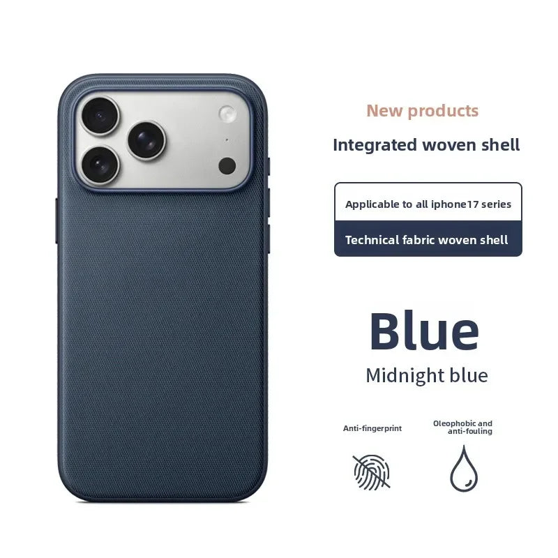 High Quality Original Technology Woven Case For IPhone 17 16 15 14 13 Pro Max Air Official For Magsafe Magnetic Protect Cover