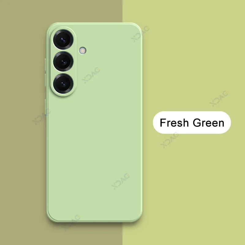 Original Square Liquid Silicone Cute Case for Samsung S26 Plus Ultra Full Protective Cover SamsungS26 S26Plus S26Ultra Phone Bag