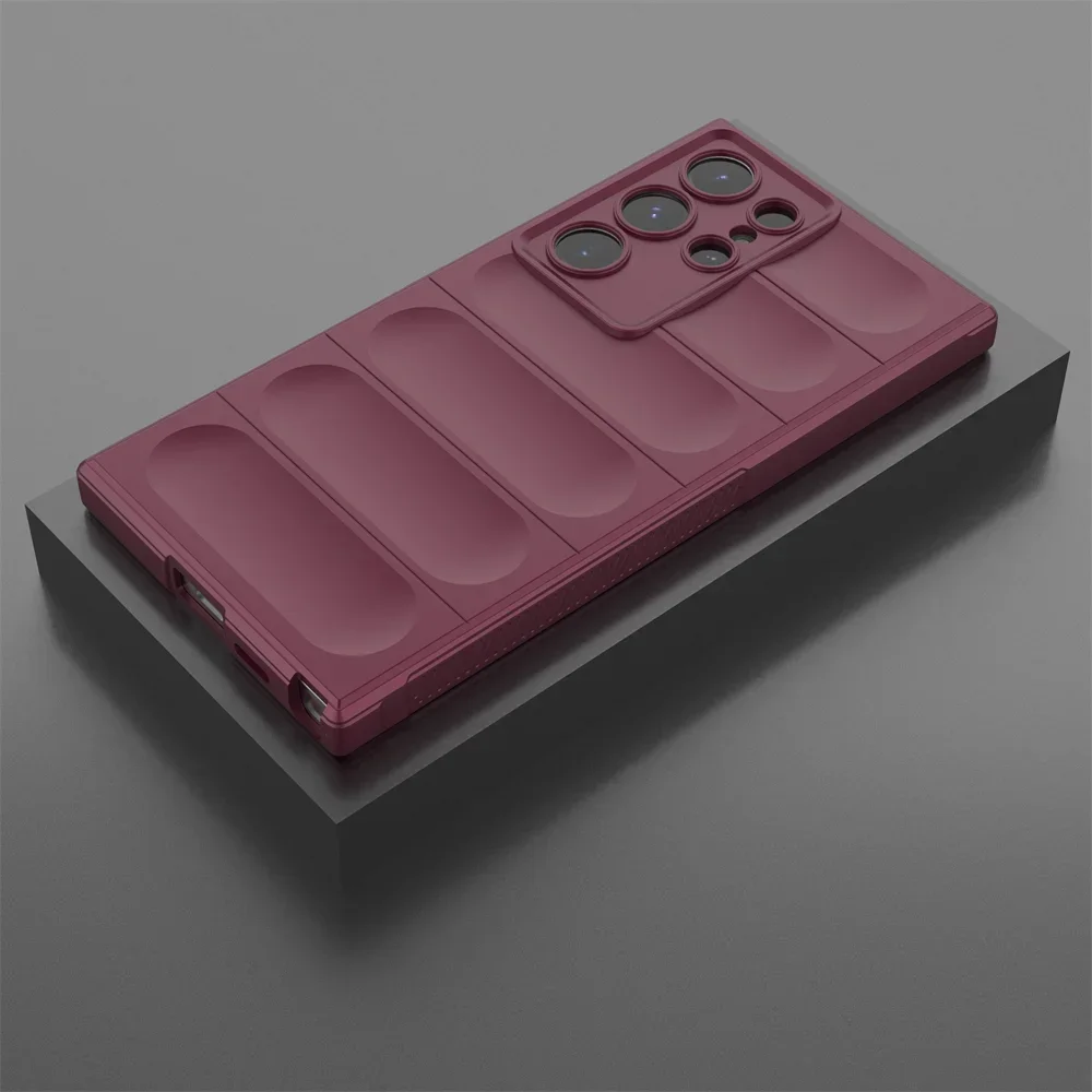 Armor Shockproof Case For Samsung Galaxy S26 S25 S24 S23 Ultra Plus S26Edge S26Pro S25Edge S25FE S24FE Soft Silicone Matte Cover