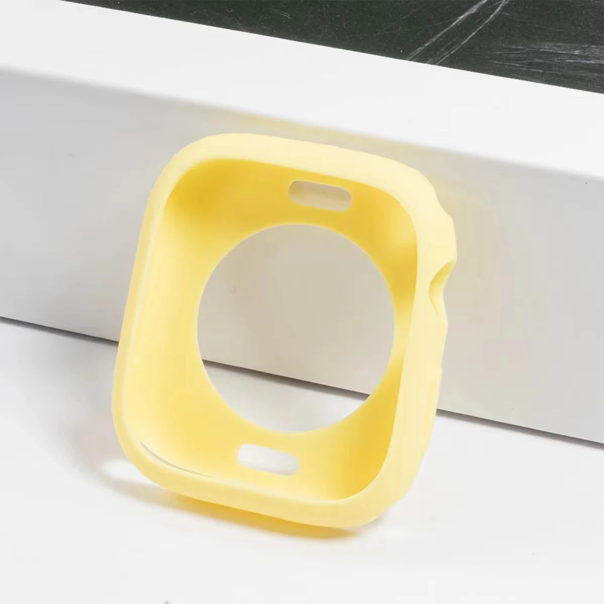 Soft Silicone Case for Apple Watch Band 46mm 45 44 42mm 41 40mm Accessories Protectector iWatch Series SE 12 11 10 9 8 7 6 Cover