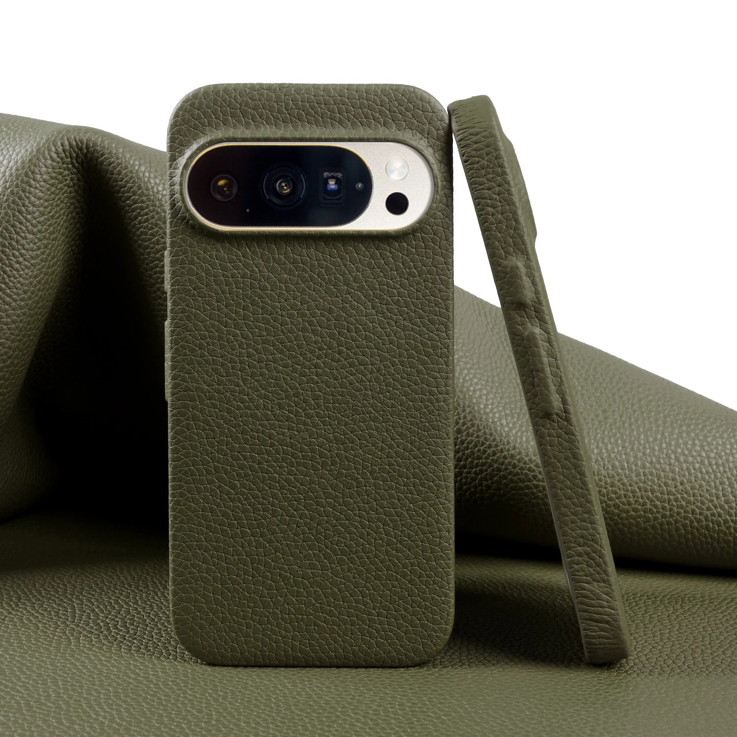 Premium Lychee Pattern Genuine Leather Case For Google Pixel 10 Pro XL Pixel10 9A 8A Pixel 7 8 9 Pro XL Back Cover Phone Case
