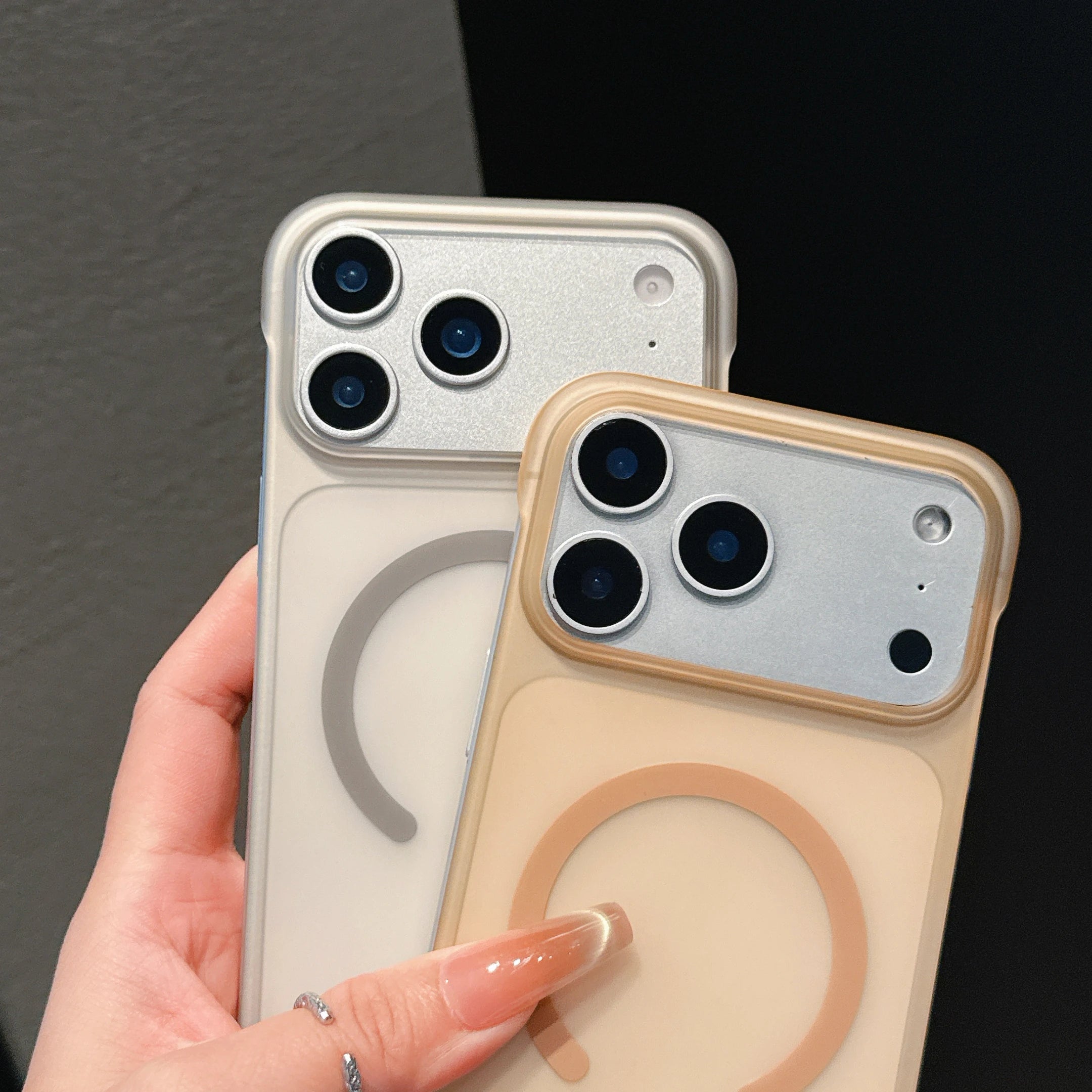 Ultra Thin PC Frameless Phone Case For iPhone 17 Pro Max 14 15 Plus 11 12 13 16 Pro Air For Magsefa Wireless Charger Matte Cover