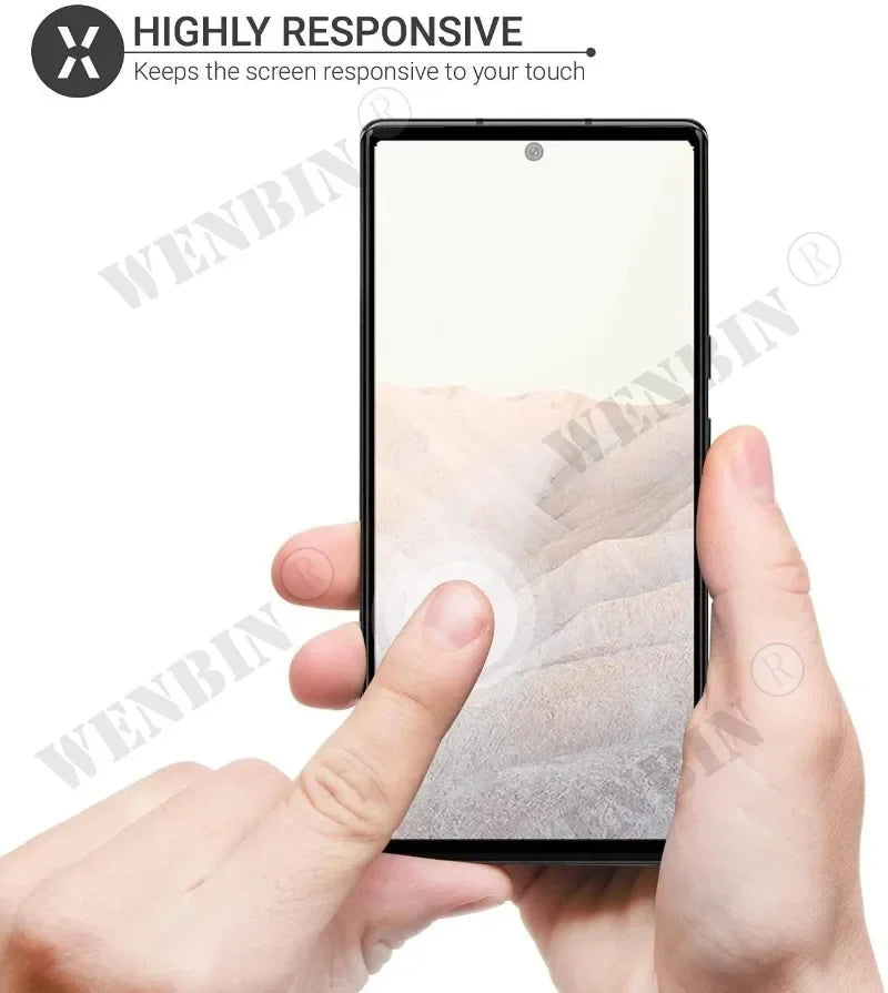 3 Pcs Tempered Glass For Google Pixel 11 10 9 Pro XL 8 7 6 Pro 7A 6A 5A 4A 3 XL Curved Full Cover Screen Protector