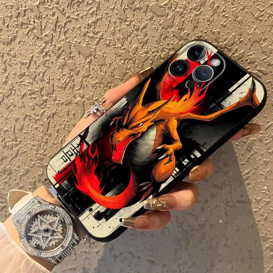 Hot Anime Pokemon Funda Phone Cover Phone Case for Apple iPhone Air XR XS MAX 12 17 Pro Max 15 Pro 7 8 14 11 13 16