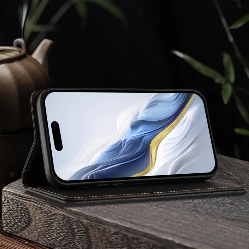 Leather Retro Anti-theft Wallet Flip Case For Motorola MOTO G Stylus Power Play 2025 2024 2023 2022 5G 4G Magnetic Phone Cover