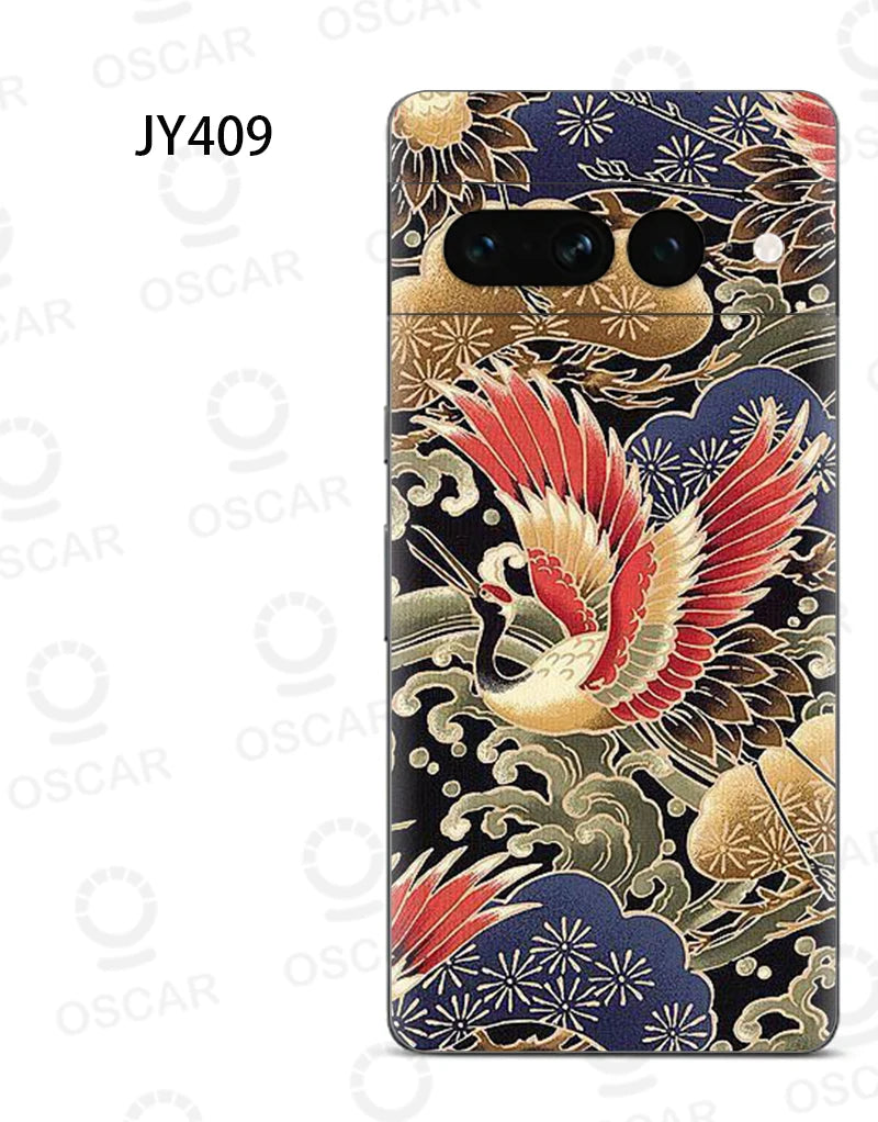 Colorful Decal Skin for Google Pixel 8 7 6 Pro 6A Back Screen Protector Film Cover Ultra Thin 3M Wrap Modified Case Sticker
