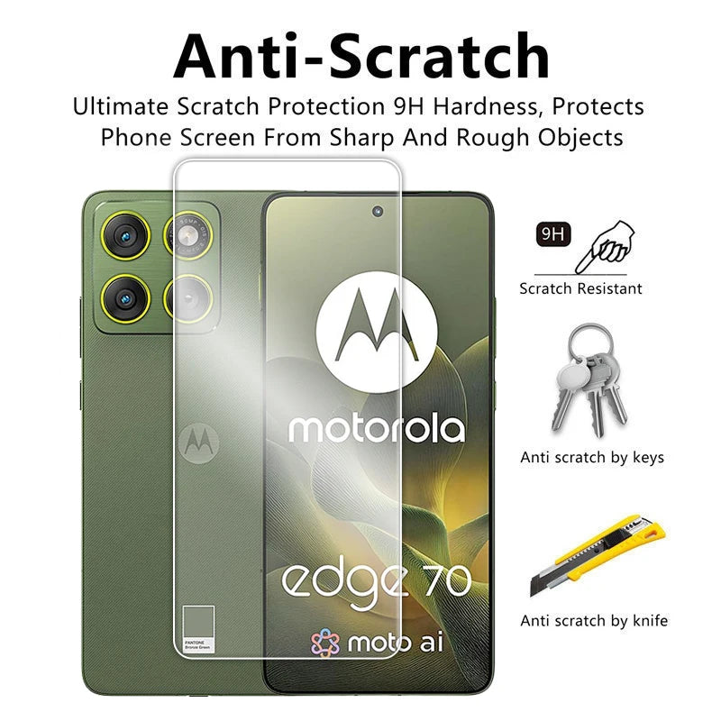For Motorola Edge 70 Glass Full Glue Clear Screen Protector For Motorola Edge 70 Tempered Glass For Motorola Edge 70 Lens Film