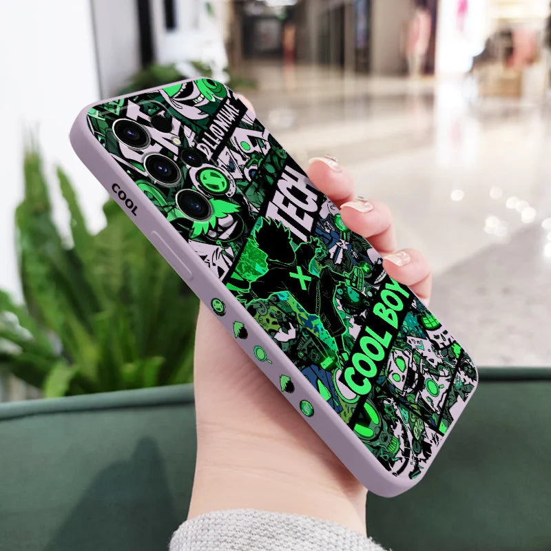 Cool Guy Graffiti Phone Case For Samsung Galaxy S25 S24 S23 S22 S21 S20 S10 S10E FE Ultra Plus Note 20 Ultra Silicone Cover