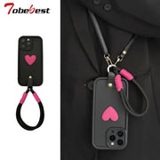 Crossbody Lanyard Wrist Strap Stand Phone Holder Case for iphone 15 14 13 12 11 Pro XS Max Mini XR X 8 7 6 6S Plus SE 2020 Cover
