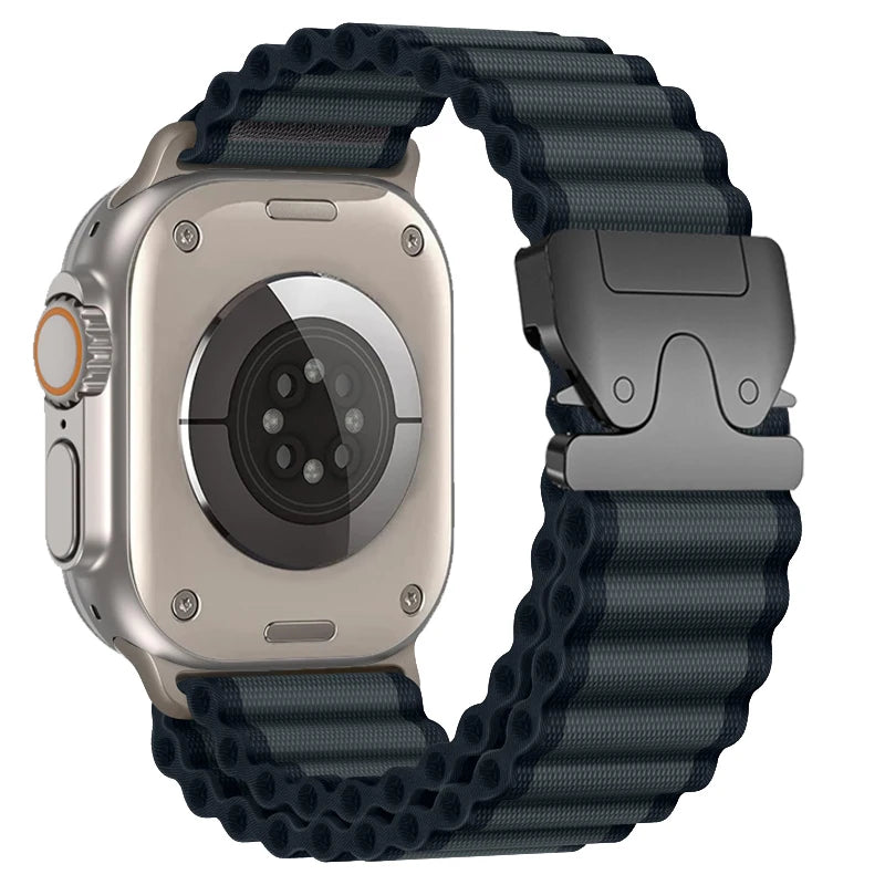 Nylon Alpine Strap for Apple Watch Band 11 46mm Ultra 2 49mm 45mm 44mm 42mm Wrist Bracelet For IWatch Series 10 9 7 8 SE Correas
